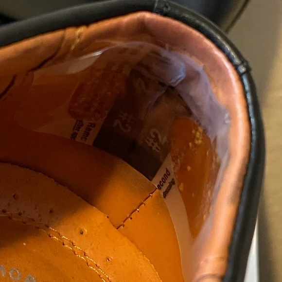 Stacy Adams, Mens Black Pierce Moe Toe Slip On Penny Loafer, Size 14M Excellent - Picture 8 of 11